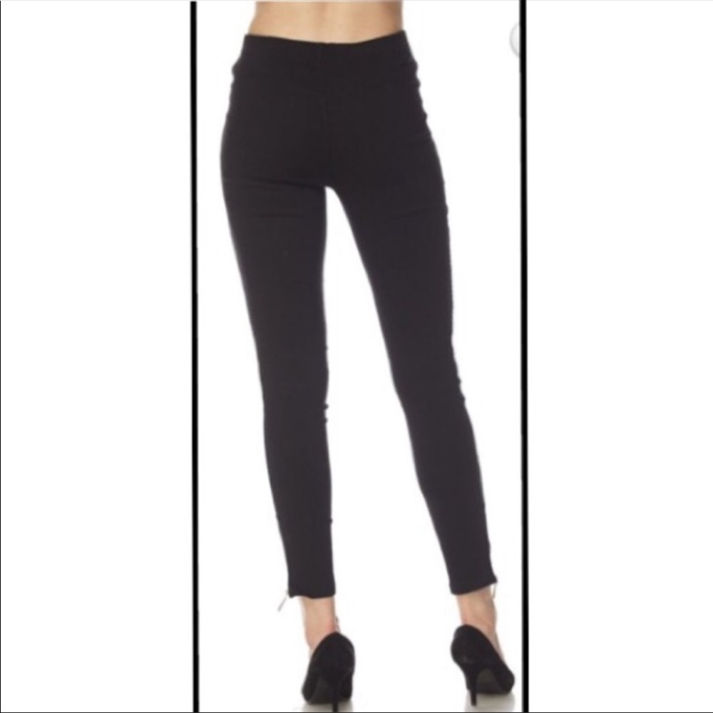 Must Have Motto Zipper trim skinny leggings - Picture 7 of 8
